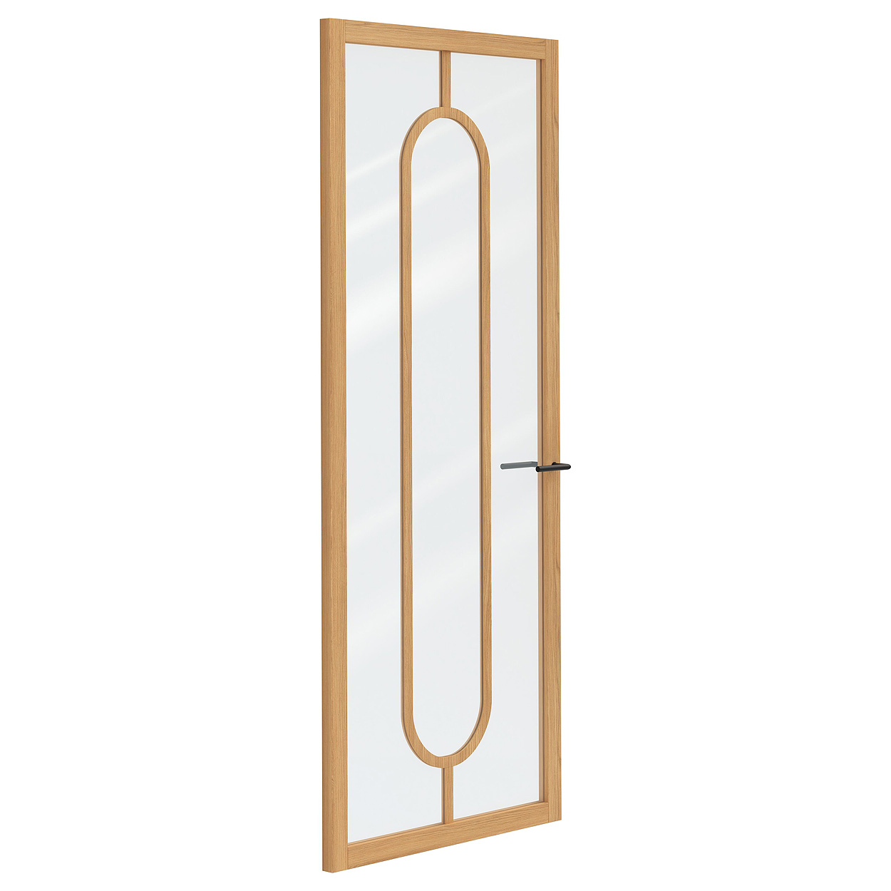 Binnendeur Skantrae SSL 14819 Blank Glas Natural Oak